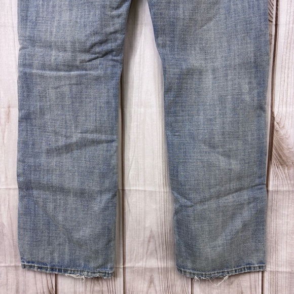 Flypaper Jeans Mens Light Wash Straight Leg Embroidered Skater Blue Size 32x34 - Picture 6 of 16